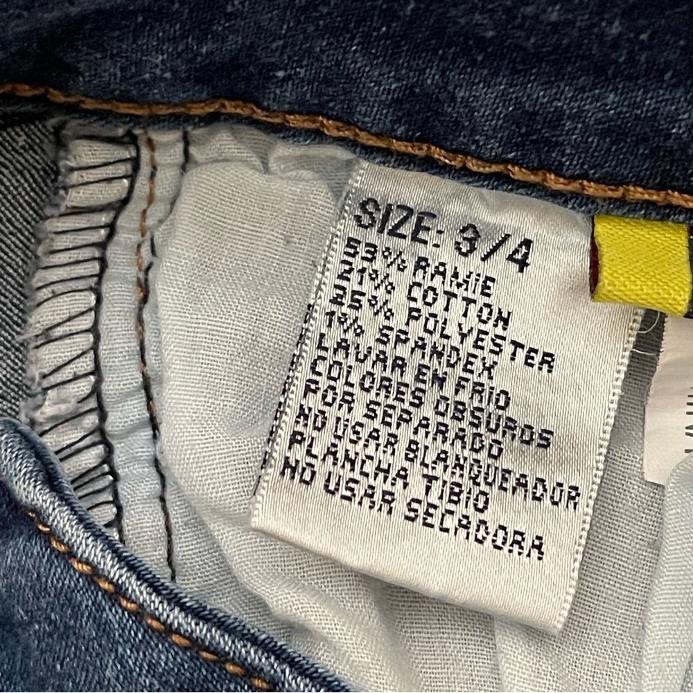 BAMBOO High Rise Stretch Skinny Jeans Size 3/4 - Picture 15 of 16